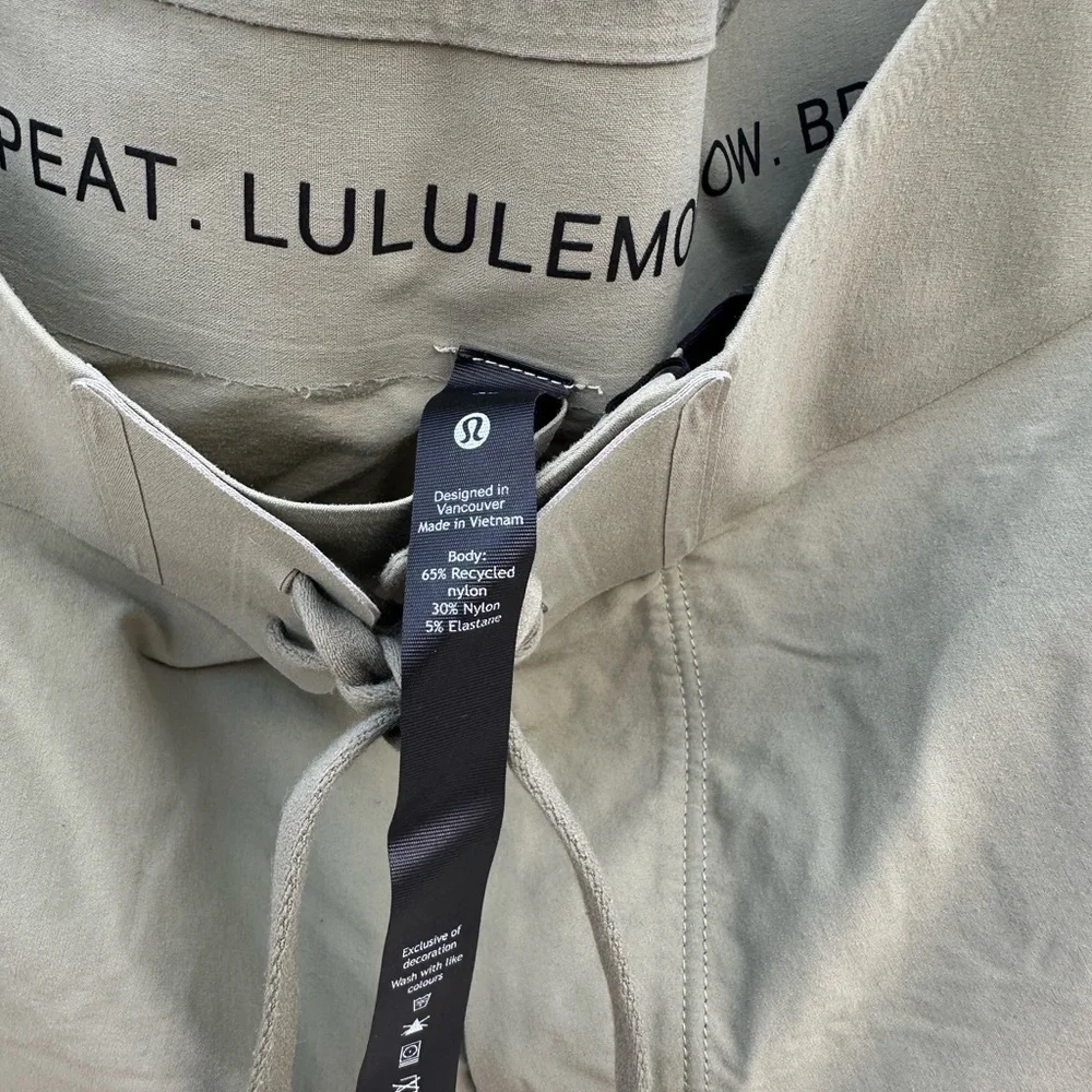Lululemon Athletica Sage Green Drawstring Shorts